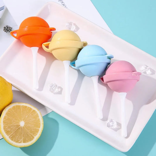Silicone Lollipop Ice Cream Maker (Pack of 4)